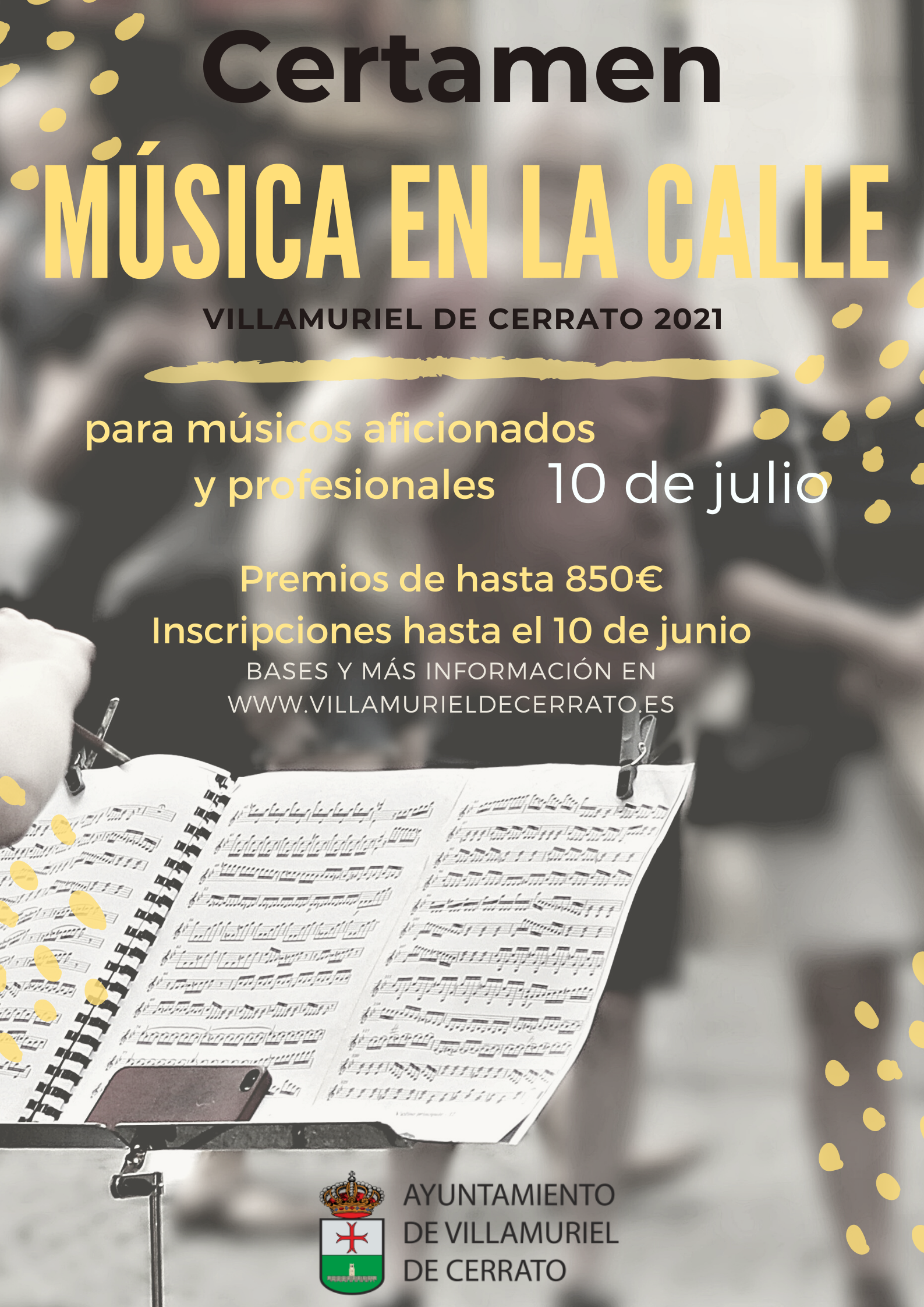 CERTAMEN MÚSICA EN LA CALLE  – 10 DE JULIO 2021
