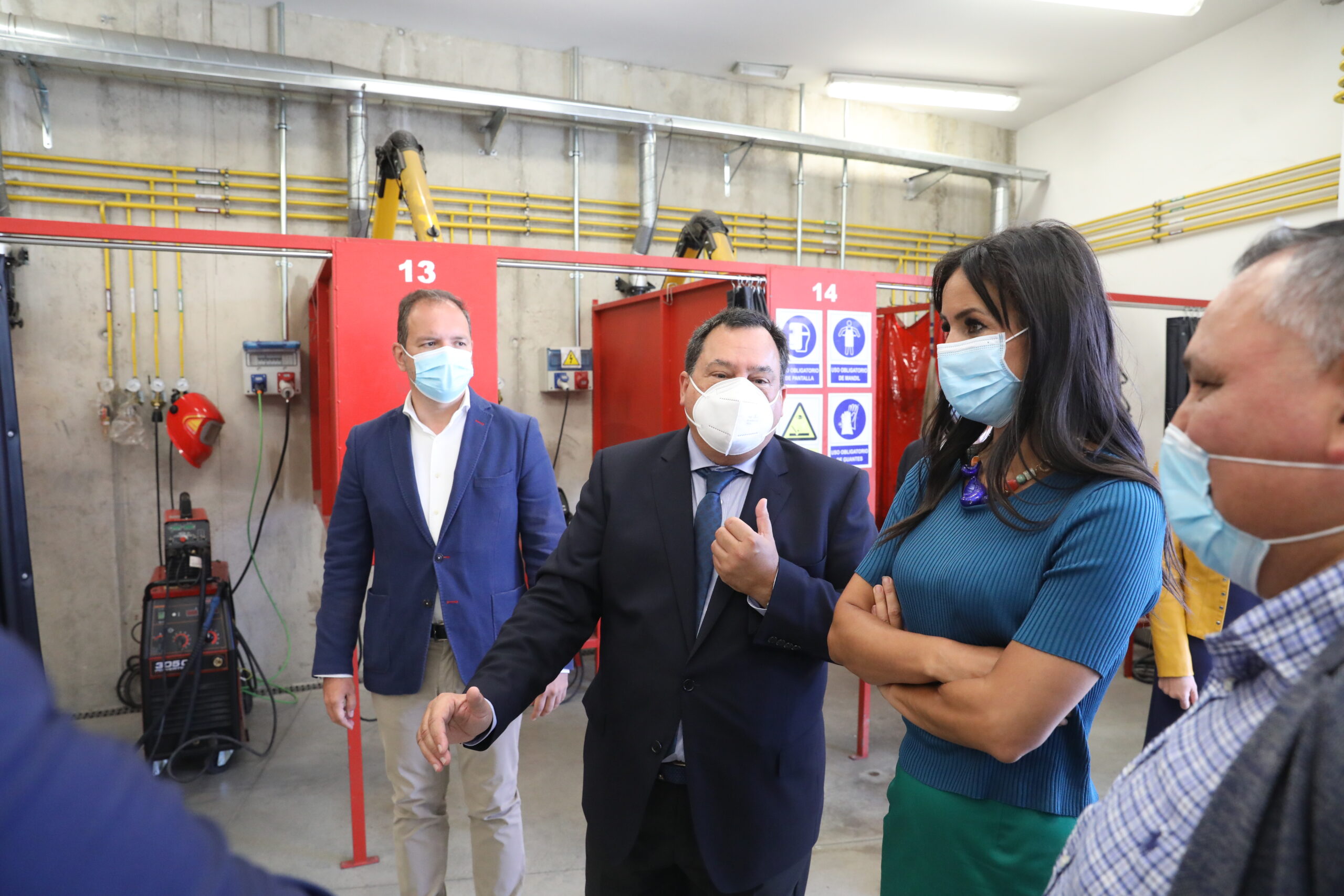 Villacís y Fuentes visitan la Fundación Laboral de la Construcción en Vicálvaro