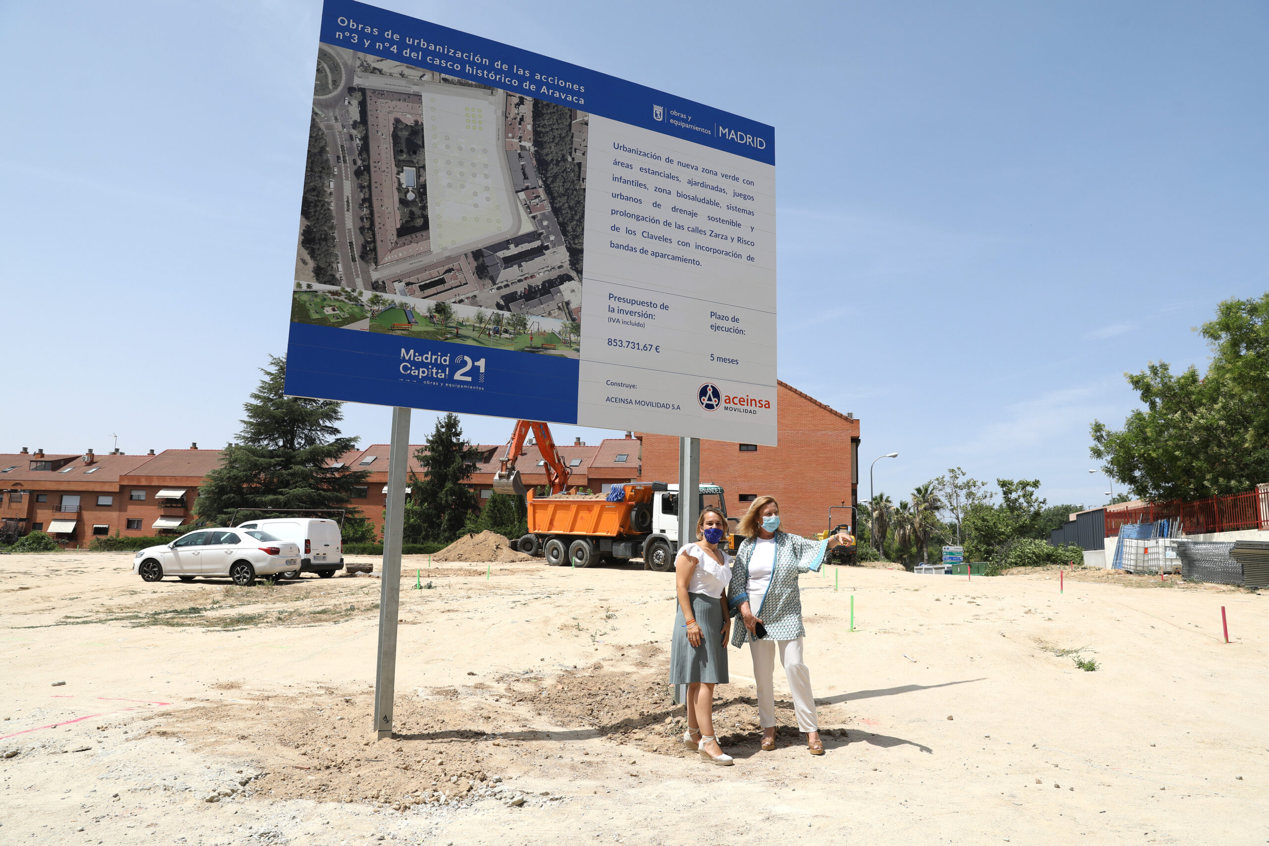 Aravaca dispondrá de una nueva zona verde gracias a la reurbanización de las calles Zarza y Risco de los Claveles