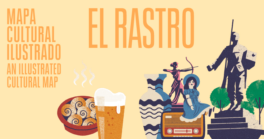 El Ayuntamiento de Madrid publica un nuevo Mapa Cultural Ilustrado dedicado al Rastro