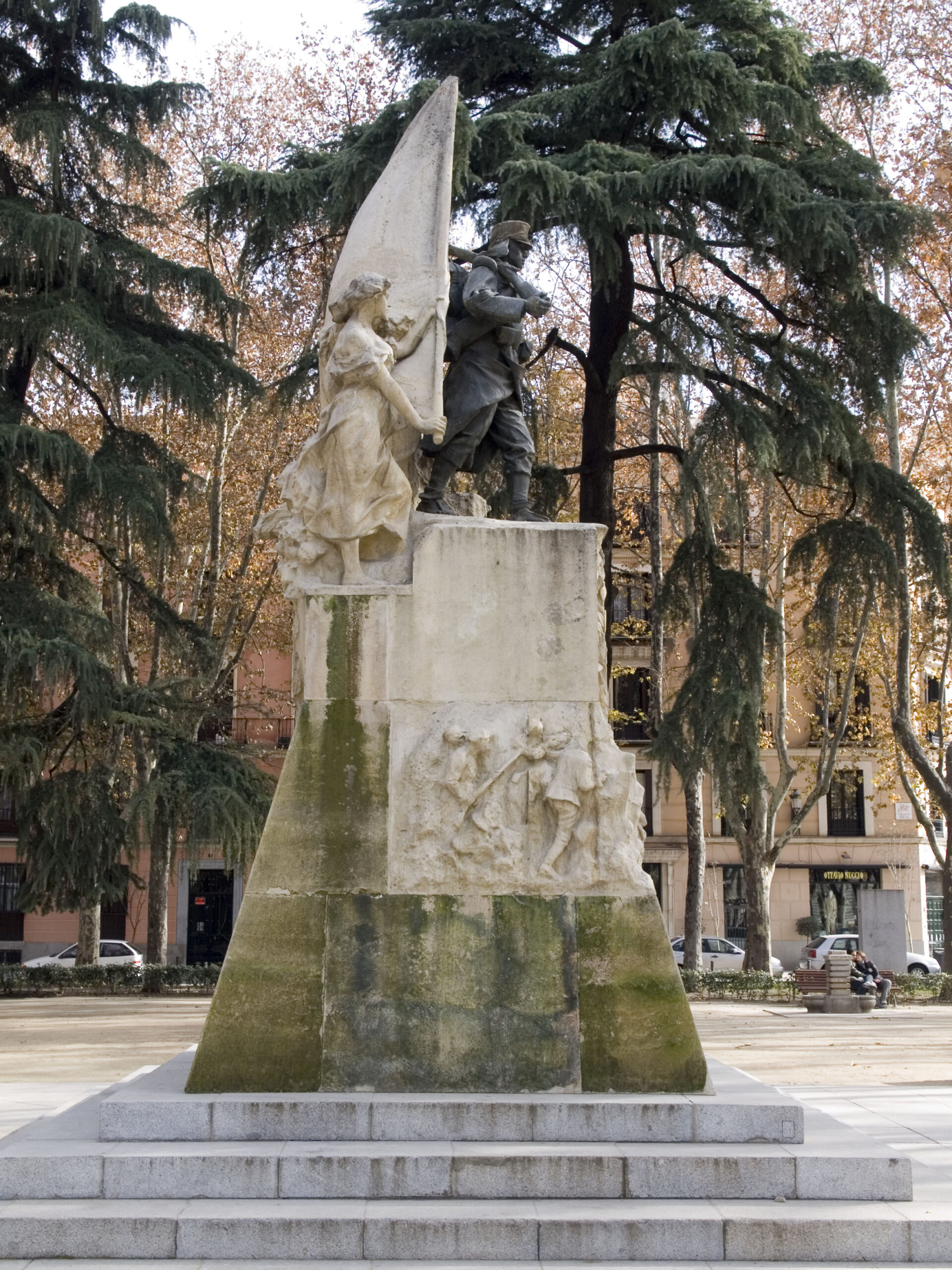 Comienza la restauración del monumento al Cabo Noval, realizado por Mariano Benlliure