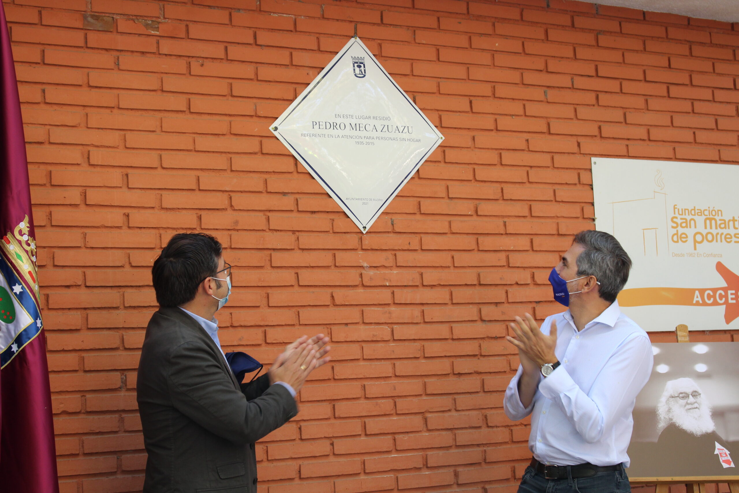 Carabanchel homenajea a Pedro Meca, referente en la atención a las personas sin hogar