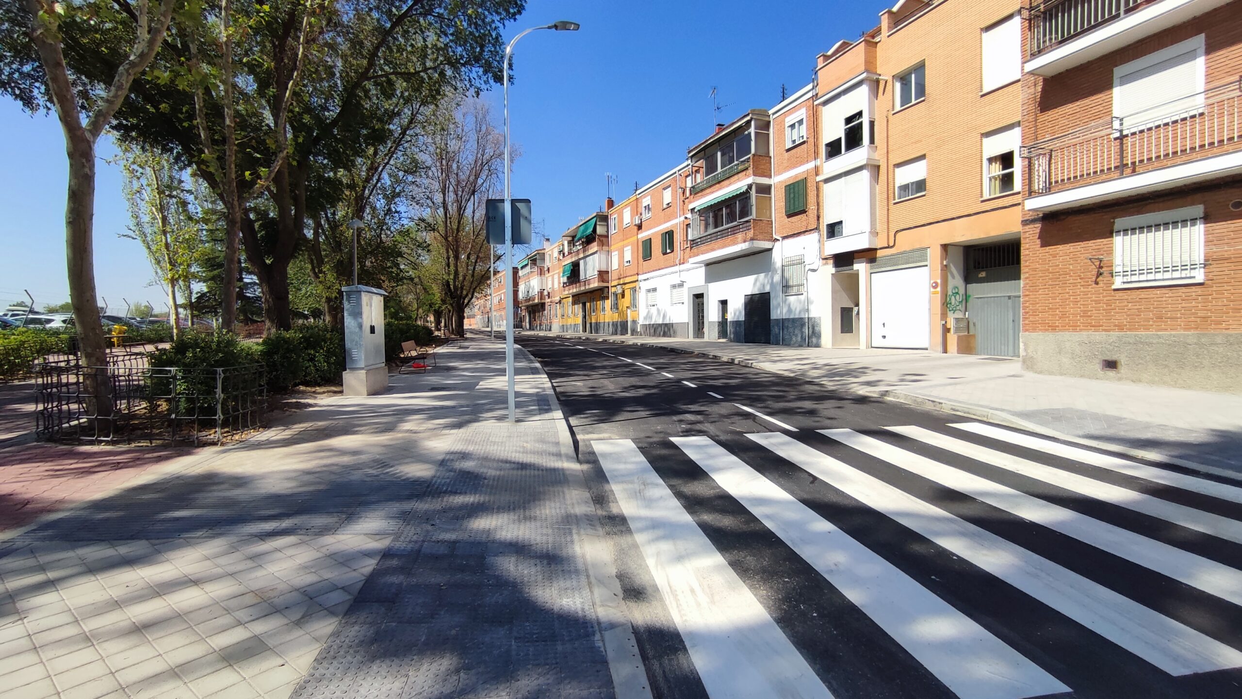 Finalizan los trabajos de la primera fase de circunvalación del casco histórico de Barajas por la calle Ayerbe