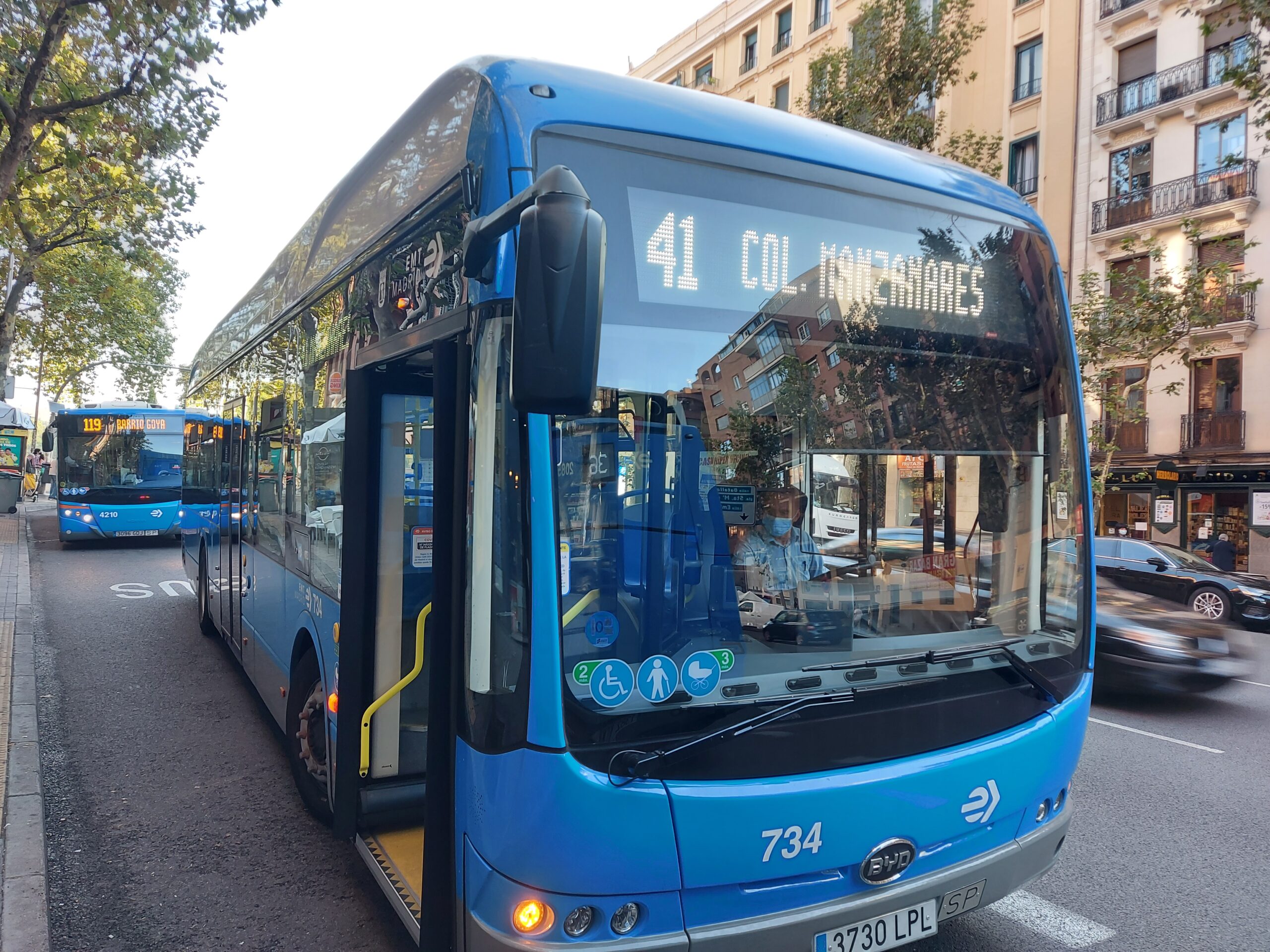 La EMT electrifica completamente la línea 41