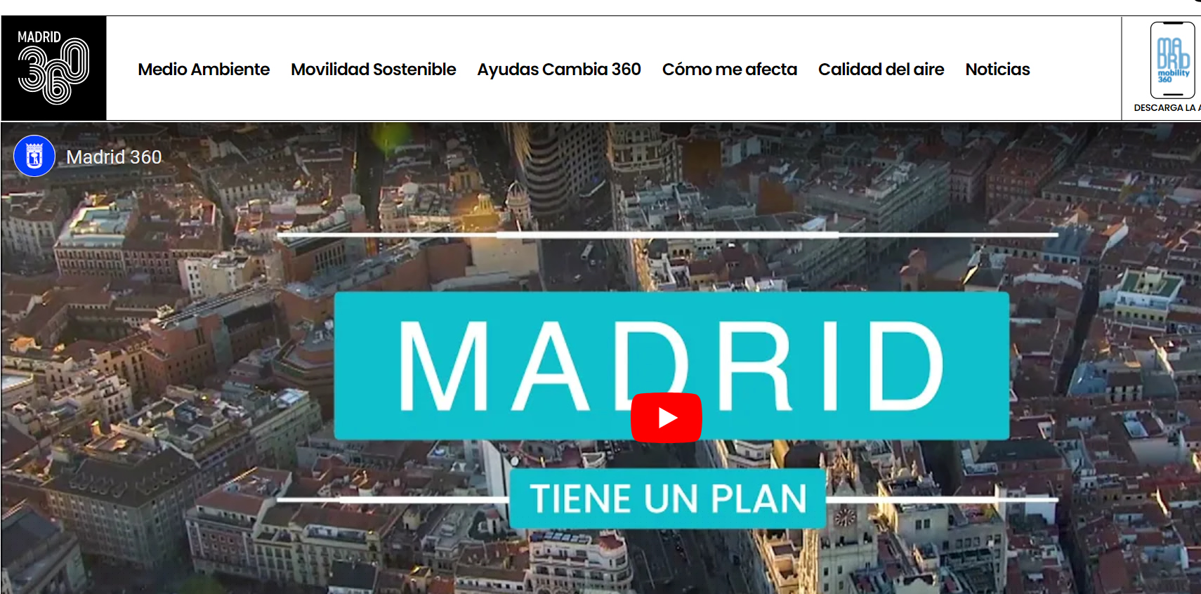 Madrid360.es, la guía para conocer las medidas para luchar contra la contaminación del aire