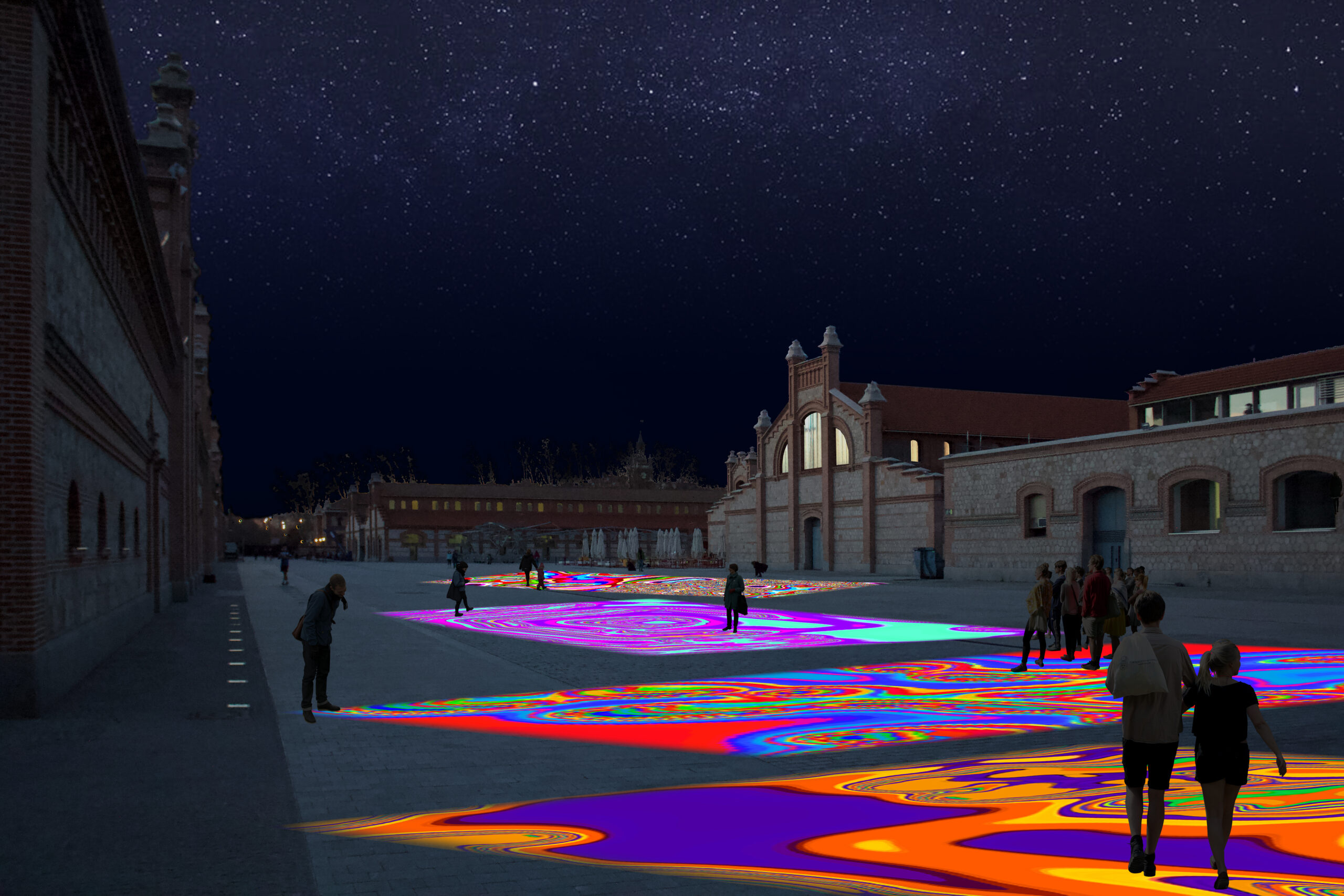 Matadero Madrid y CondeDuque, islas culturales del festival internacional LuzMadrid