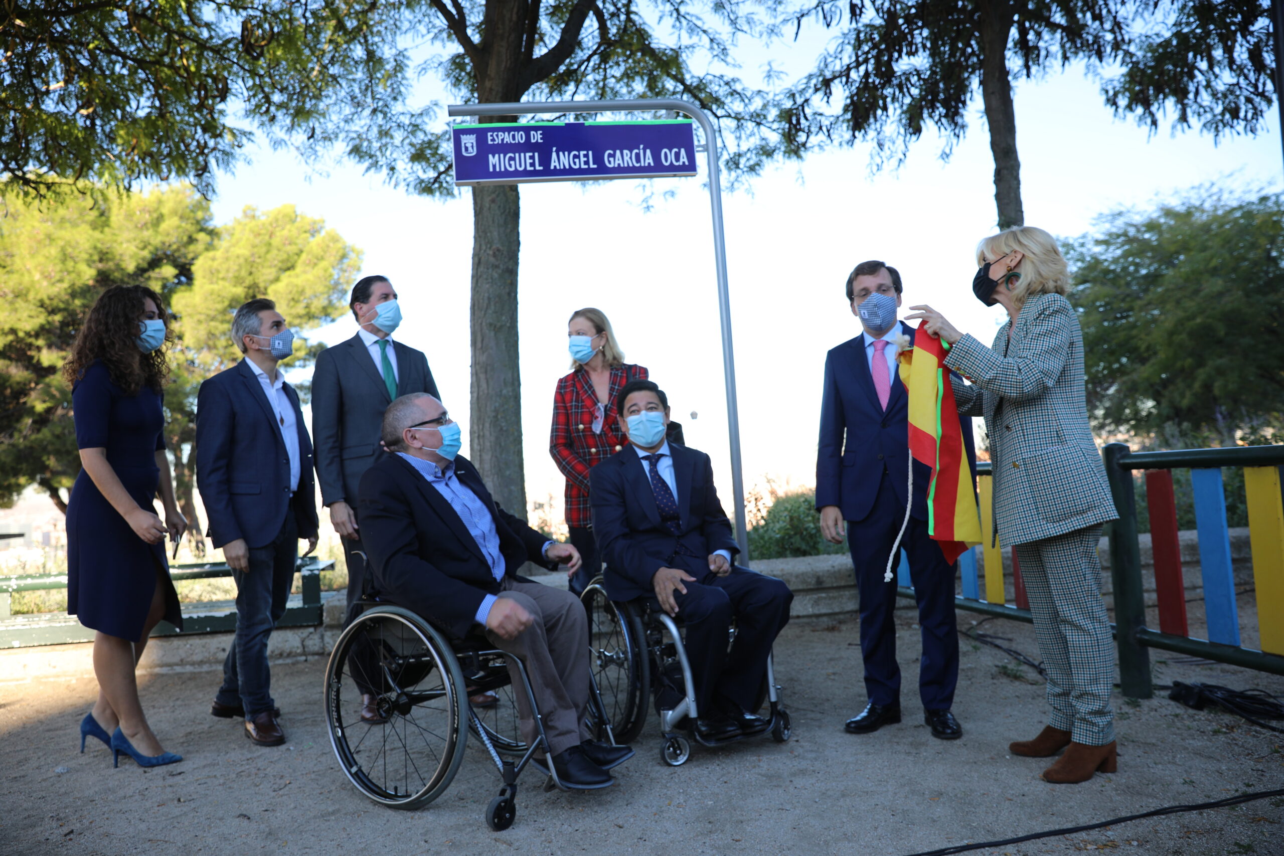 Miguel Ángel García Oca, activista por los derechos de los discapacitados, da nombre a la zona más elevada del Cerro del Tío Pío