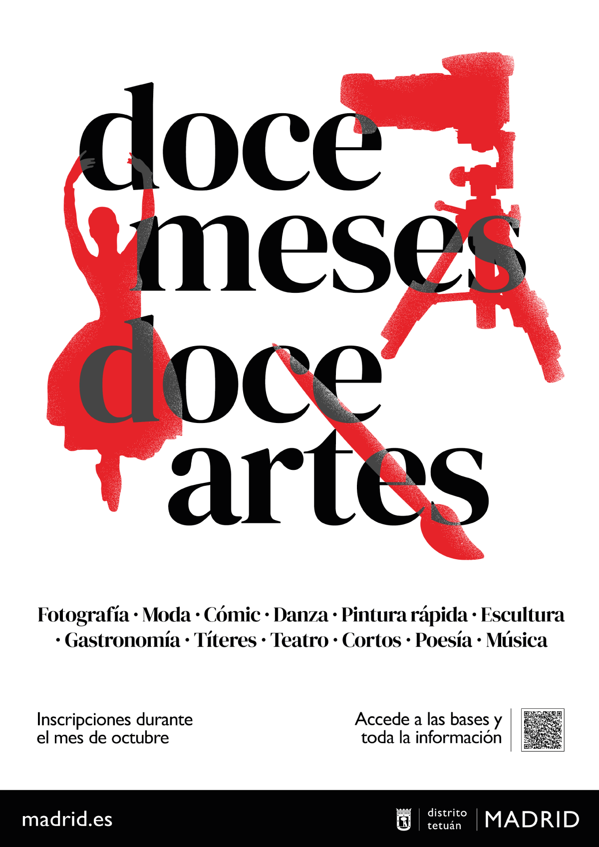 ‘12 meses, 12 artes’ convertirá a Tetuán en un gran centro cultural abierto el próximo año
