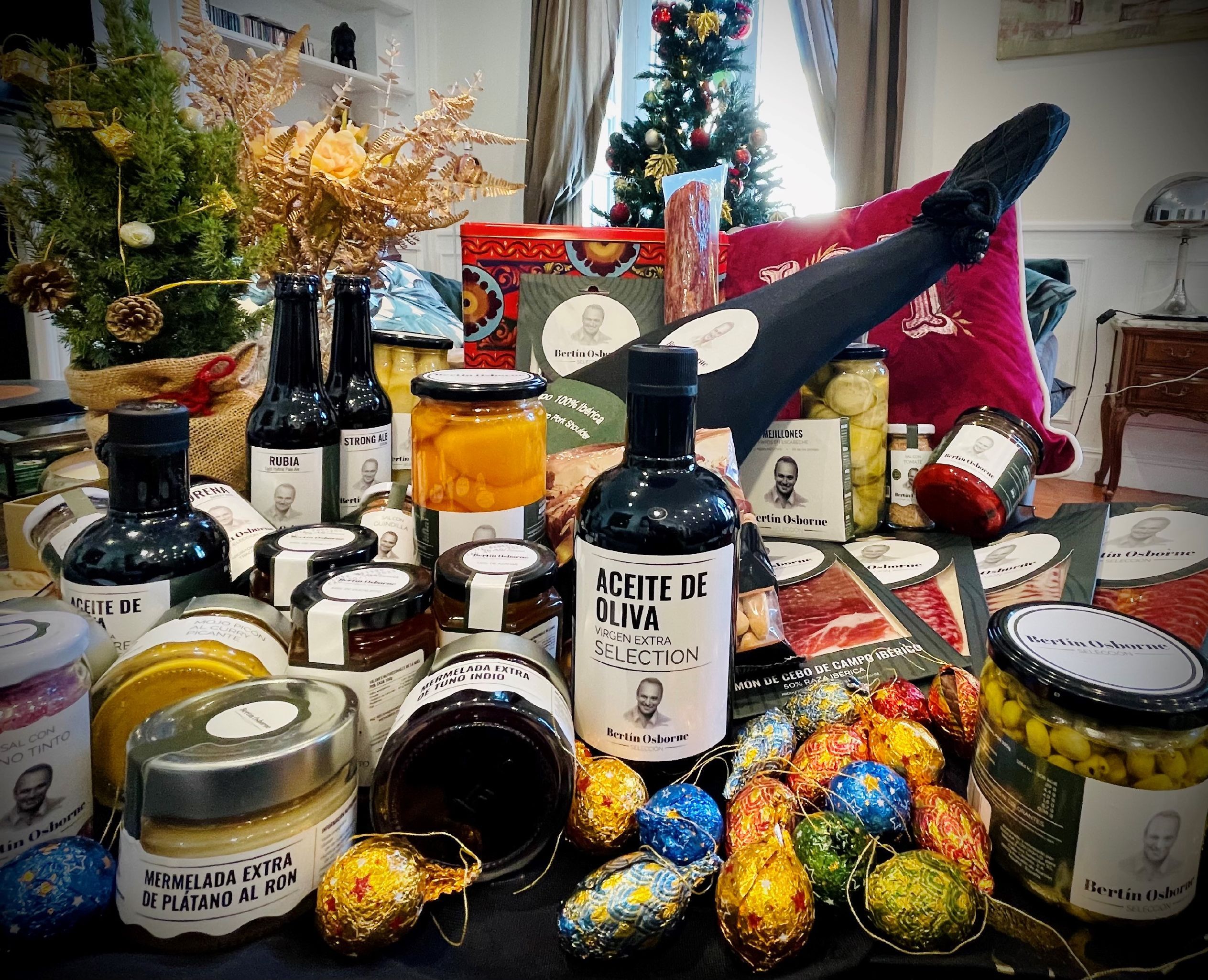Bertín Osborne selección propone una cesta de navidad original desde la mejor tradición