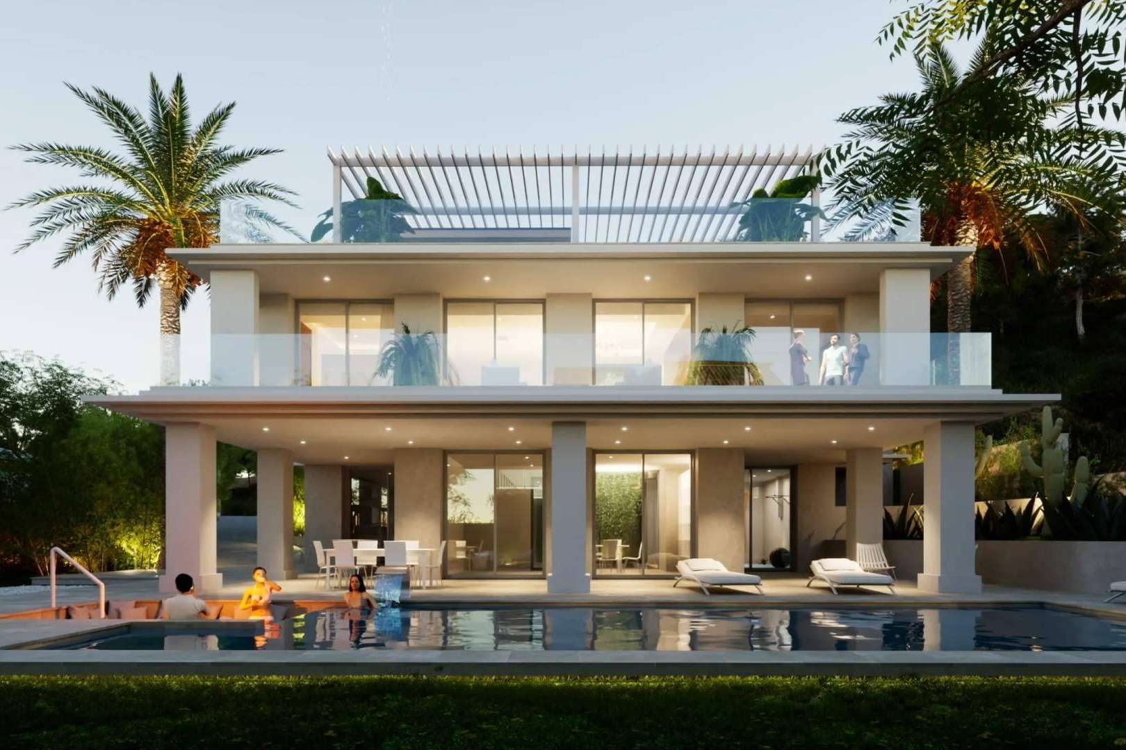Diseño de una casa clásica y moderna, de la mano de Pacheco Arquitecto