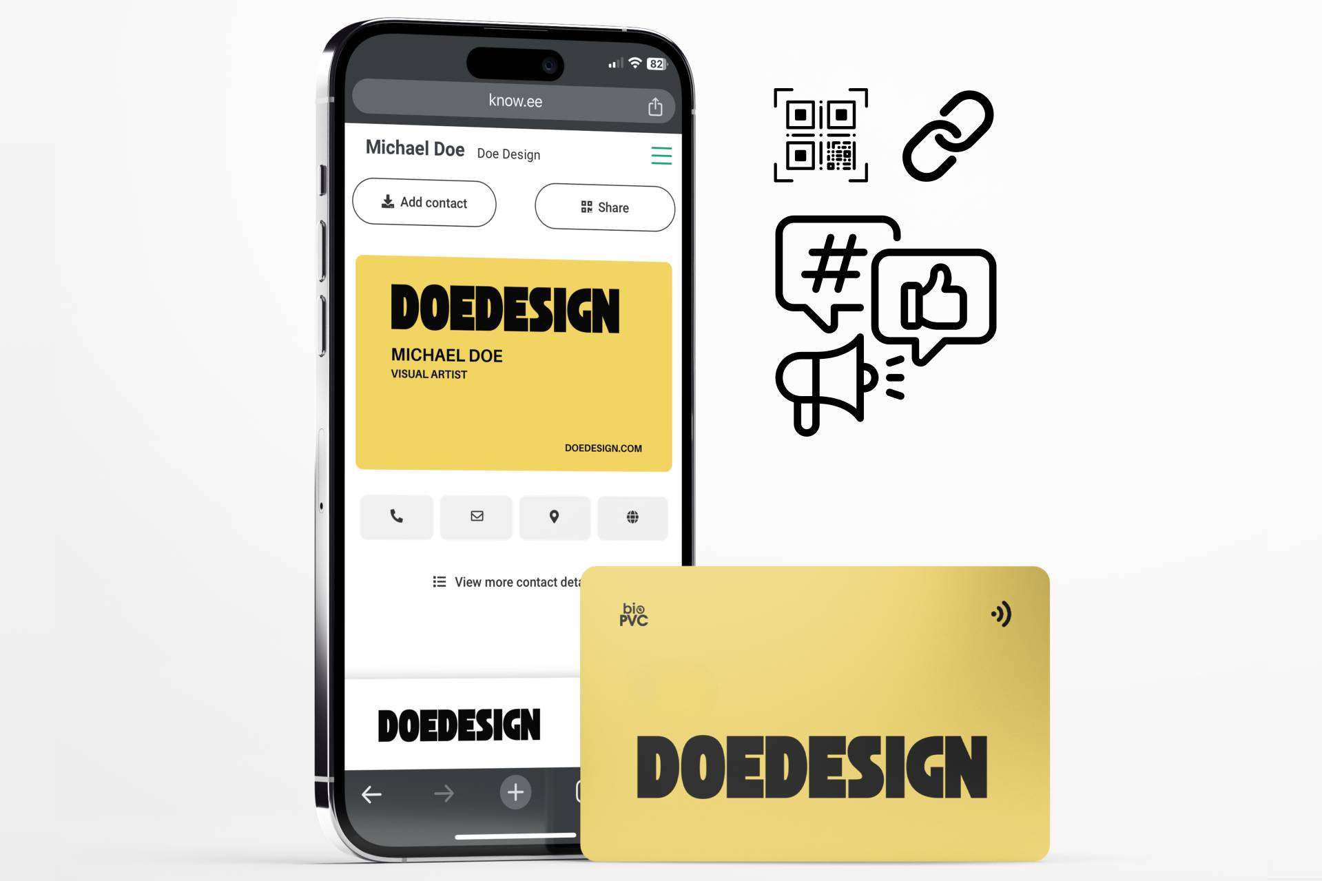 Compartir la Tarjeta de Visita Digital Knowee de Estas 5 Maneras