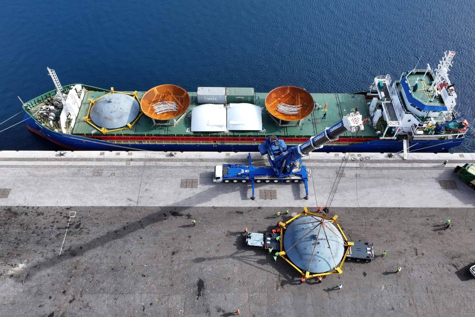 Transporte Especial de Esferas en el Puerto de Granadilla; un proyecto logístico pionero en Canarias