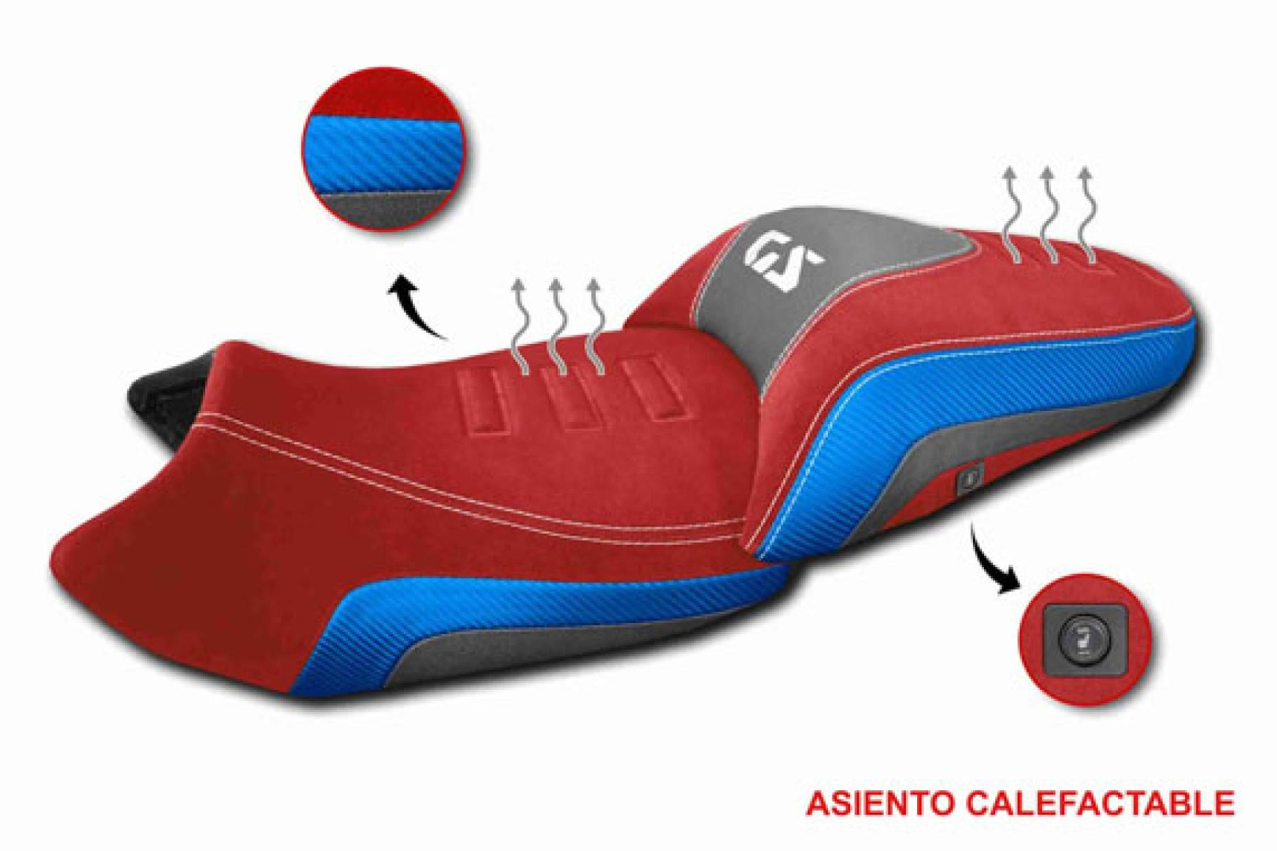 Asientos de moto calefactables; JM-FUNDAS apuesta por el confort a medida para rutas en invierno