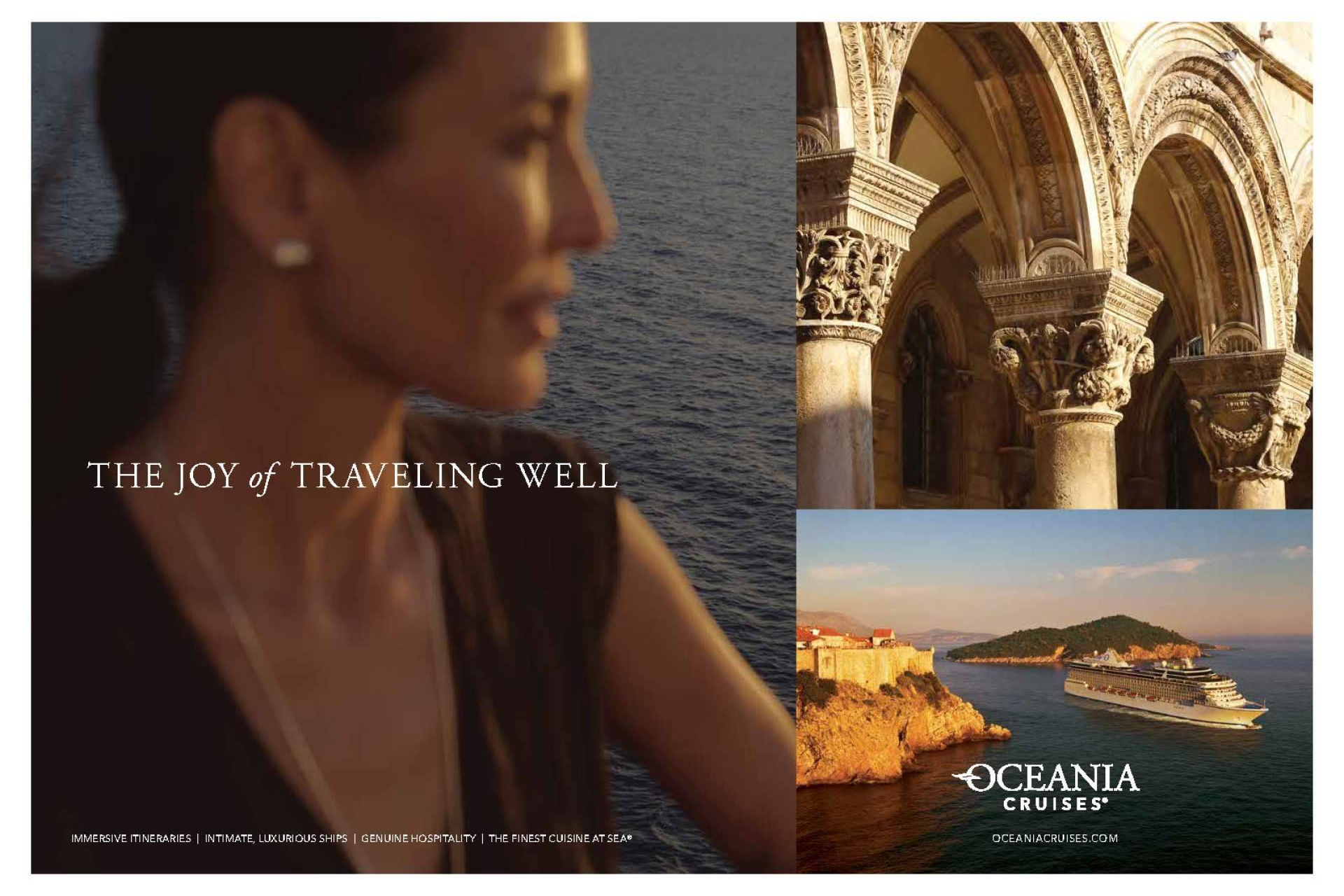 Oceania Cruises presenta su nueva campaña global “The Joy of Traveling Well”