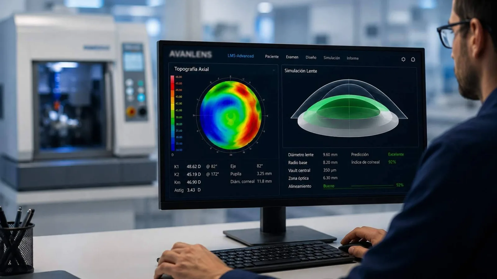 AVANLENS; Revolución de la IA en la adaptación de lentes para córneas irregulares, queratocono y Orto-K